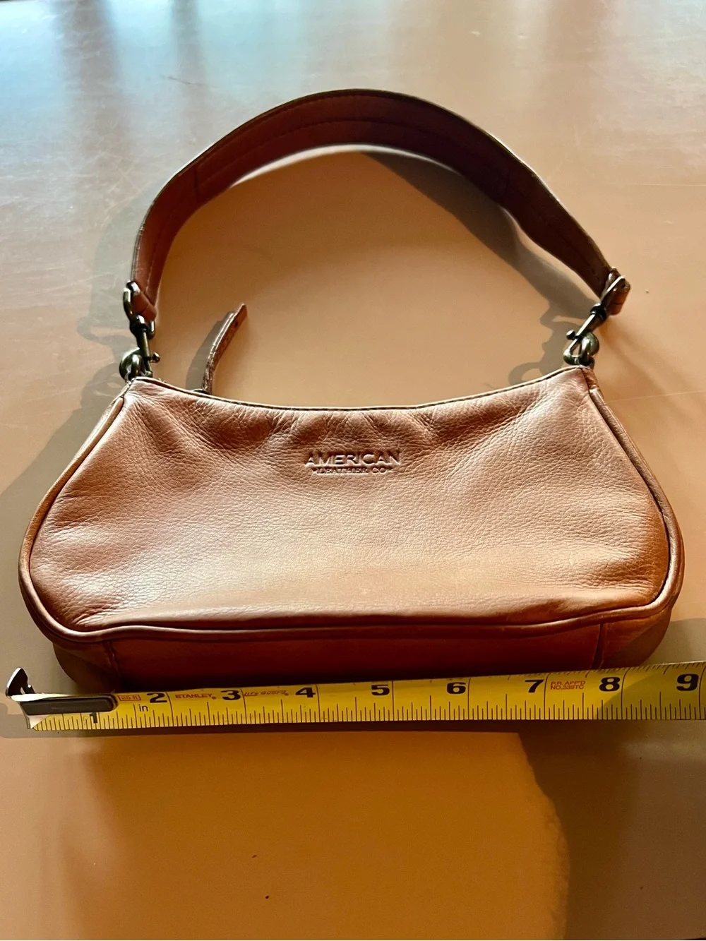 🤎American Leather Co. Small Brown Leather Bag with Single Strap